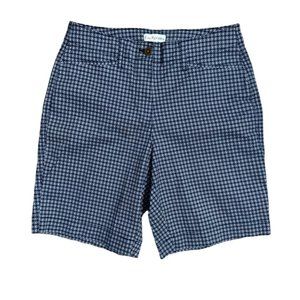 Kim Rogers Navy Blue Patterned Women’s Shorts